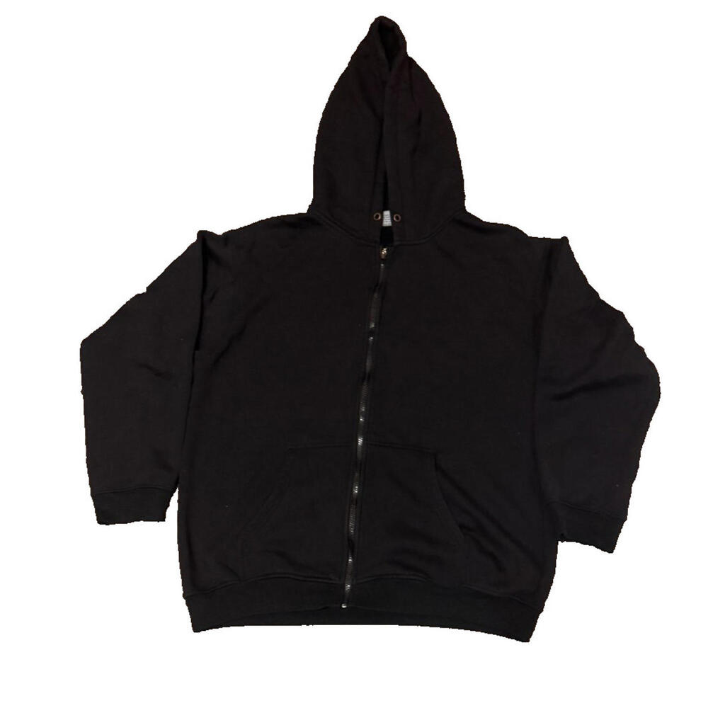 Kenpo Knitwear Zip Hoodie Black XL 80/20 Cotton Blend Unisex Streetwear